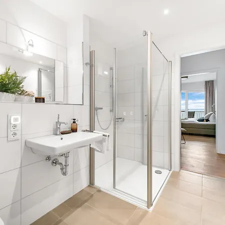 Apartamento Ocean Beach- 3 Og, Balkon, Ostseeblick, Kamin Olpenitz